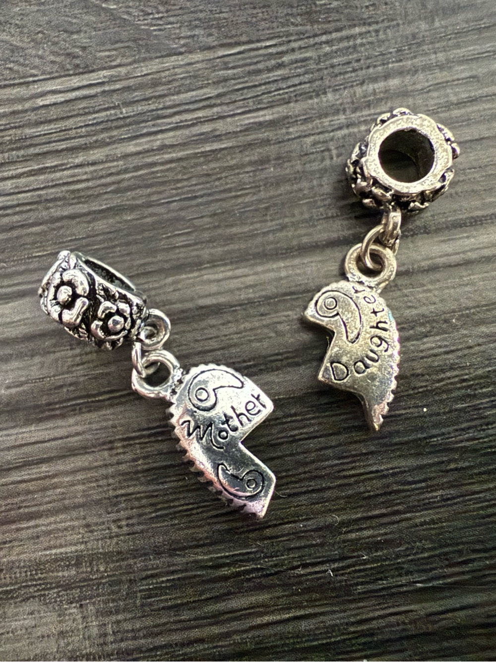 Mother daughter charms